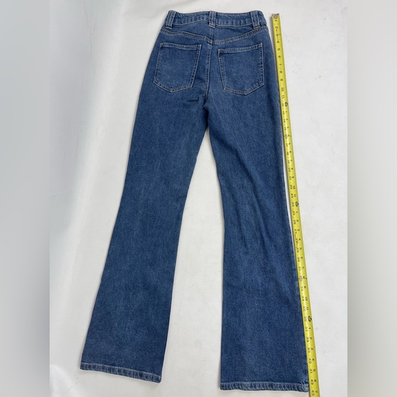 RSQ Dark Blue Flare Jeans, Patch Front Pockets – Size 25 - Picture 11 of 12